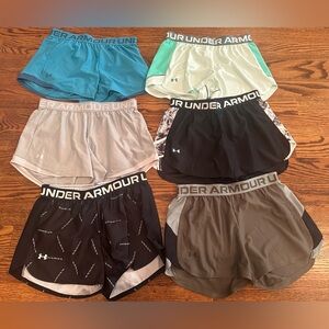 6 pairs of like new women’s Under Armour shorts
